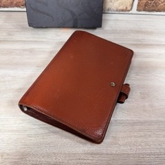 Vintage Filofax Winchester Organizer Real Calf Leather Brown Personal Size