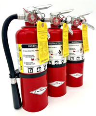 5LB ABC FIRE EXTINGUISHERS (Refurbished) Set of 3