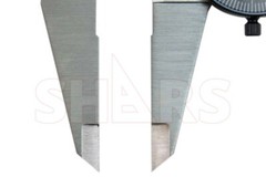 SHARS 12″ DIAL CALIPER SHOCK PROOF .001″ STAINLESS 4WAY BLACK FACE P}