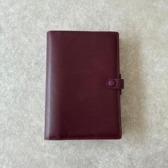 Filofax 1980s Late Bible Size System Notebook Italian Calf Leather Vintage