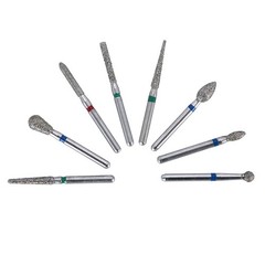 AZDENT 100pcs Dental Diamond Burs Drill For High Speed Handpiece Medium FG 1.6mm