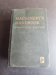 Machinery’s Handbook 20th Edition 2nd printing 1976 Student Edition