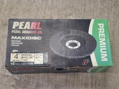 10-PK Pearl Abrasive MAX4040Z 4″ x 5/8″ Zirconia Premium Z40 Flap Disc MAXIDISC