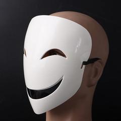 White Unisex Smile Mask Adults Japanese Anime Black Bullet Hiruko Visible Helmet