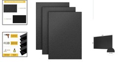 High Strength Black ABS Plastic Sheets 3 Pack 12″x16″ Ideal for Home Decor