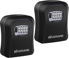 Key Lock Box Combination 4 Digits, Aluminum Alloy Lockbox, Metal Waterproof