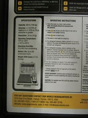 CPS CC220 Refrigerant Charging Scales 220lb cap. Electronic Scale a189.4