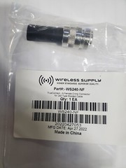 N Female Crimp Connector for 240 Type Braided Cable