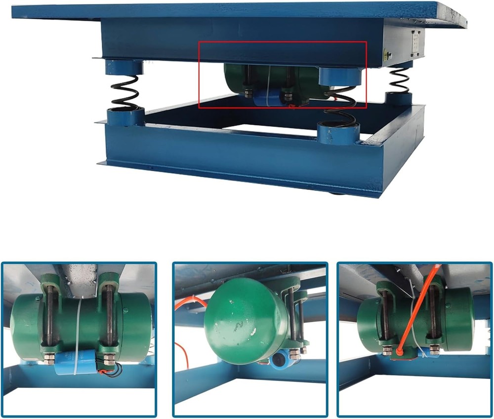 220V Concrete Vibration Test Bench31.5×31.5in Platform Vibrating Shaker Machine