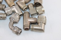 Lot of 12 Type N RF Coaxial Adapters Connectors 90? Elbow T Male Female Mixed
