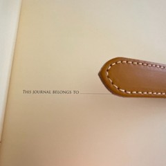 Never Used Barnes & Noble Dark Mustard Yellow Leather Journal Hand Made in Italy
