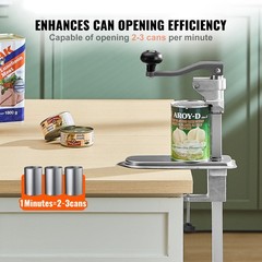 Uimoso Commercial Manual Can Opener with Table Clamp 11.8-inch Heavy Duty Design