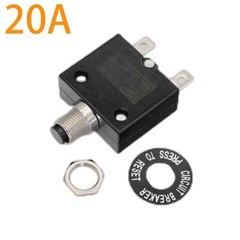 3x Universal 5-50 Amp Push Button Thermal Circuit Breaker 12-50V DC 125-250V USA