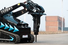 TYPHON STOMP X1300 &STOMP 509 Mini Skid Steer Hydraulic Rock & Concrete Breaker