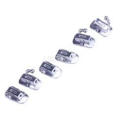 Dental Orthodontic Buccal Tube Metal Non-Convertible MBT 0.022 1st Molar AZDENT