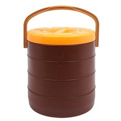 6.6gal Brown Insulated Beverage Dispenser Hot Cold Drink Dispenser with Faucet