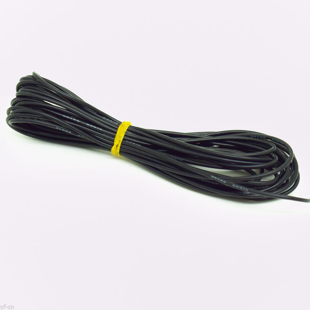 1M/3.3ft 22AWG Flexible Soft Silicone Wire Tin Copper RC Electronic Cable 8Color