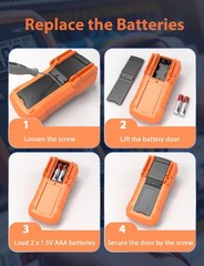 Autoranging Digital Multimeter Ac/dc Amp Ohm Voltage Test Meter With Resistance