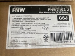 (Case of 100) FNW7102J FNW® 1-1/2 in. CPVC 2-Hole Wraparound Strap