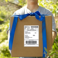 Shipping Labels 8.5×5.5 half sheet Self Adhesive 2 Per Sheet POLYSELLS 2UP