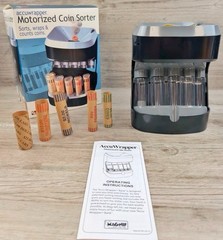 AccuWrapper Motorized Coin Sorter, NEW In Box W/Manual