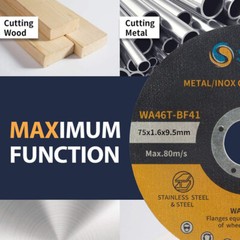 50 PCS 3 inch Cut Off Wheels 3″x1/16″x3/8″ Angle Grinder Ultra Thin Cutting Disc