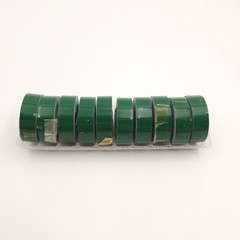 Vintage 10 Rolls Dymo Labeling Tape Glossy Green 1/2″x 12′ Embossing Type I NOS