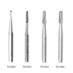 10pcs/1Pack Dental Tungsten Carbide Drill Burs FG Bur for High Handpiece 1.6mm