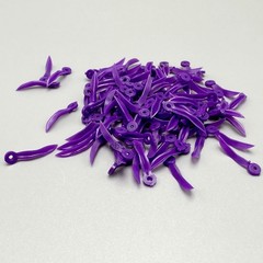 1000Pcs Dental Plastic Wedges W End Circular Holes Concave Design Diastema Wedge