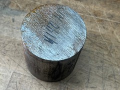 4140 HT Tool steel cut off round bar stock 2.75 x 2 3/4 heat treated