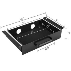 Uimoso 13-inch Slide-Out Under Desk Drawer Organizer for Home and Office