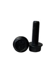 100 pcs M8-1.25×25 Hex Flange Frame Bolt Class 10.9 DIN 6921 Zinc Phosphate Oil
