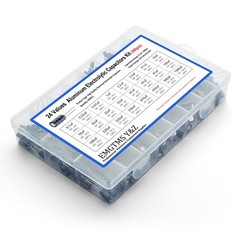 36 Values 1000 Pcs Aluminum Electrolytic Capacitor Assortment Kit 10V To 50V