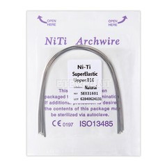 Dental Ortho Stainless Steel/NIti Super Elastic Arch Wires Round Ovoid Natural