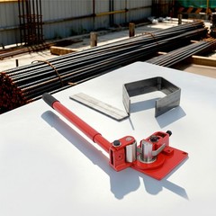 Red 90° Manual Flat Bar Bender,Sheet Metal Bending Tool,0–5mm Metal Bending Tool