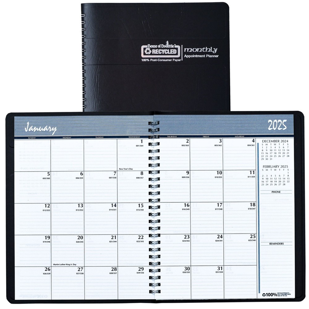 2025 2626-02 HOD262602 House of Doolittle Monthly Appointment Planner