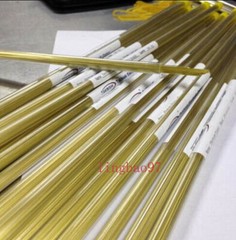 100Pcs Ø0.70-Ø1.40 X400 mm CNC EDM Drilling Electrodes Single Channel Brass Tube