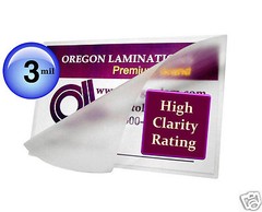 200/pack 3 Mil 12×18 Large Menu Hot Laminating Pouches 12 x 18 Clear for 11×17’s