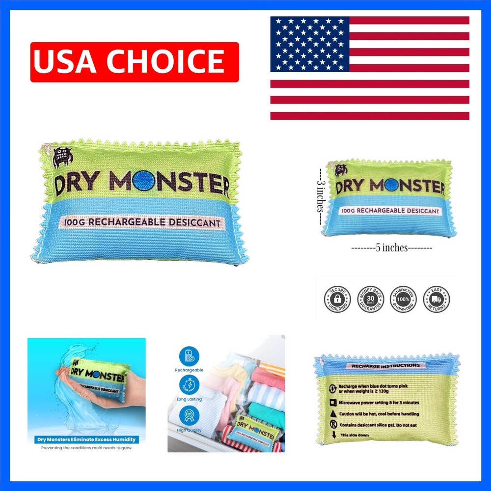 100g Rechargeable Desiccant – 1 bag | Ultimate Moisture Absorbing Bags | Rech…