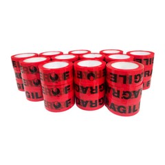 36 Rolls Fragile Handle w/ Printed Shipping & Packaging Tape 2 mil 2″ 100 Yards