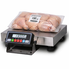 New 130LBS×0.005lb Bench Scale/Postal-Shipping Scale with 16″ x 12″ SS