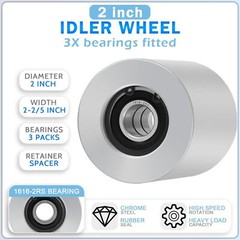 Belt Grinder 2″x72″ Wheel Kit Knife Grinder 4″ Drive 5/8″ Bore 3″ Track 2″ Idler