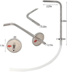Static Pressure Probes Kit for Hvac,2Xstatic Tubes with Magnet, 2Xsilicone Soft