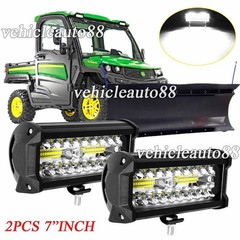 Fit John Deere Gators 835M, 835R, 865M, 865R 12V 7″ LED Spot flood work lights