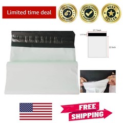 Durable 2.36 Mil Poly Mailers 17.7 x 22 – Perfect for Soft Item Shipping