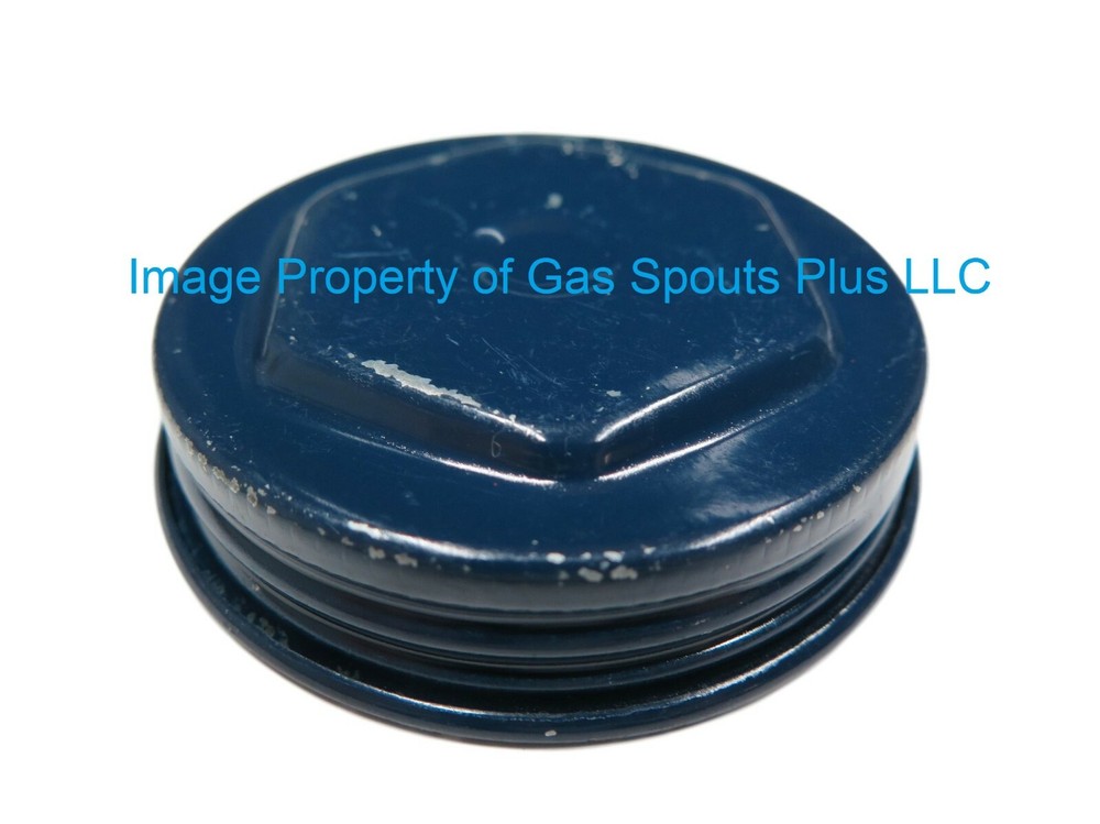 2-1/2″ inch BLUE Gas Can Screw Cap NOS Vintage EAGLE DELPHOS BROOKINS IRONSIDES