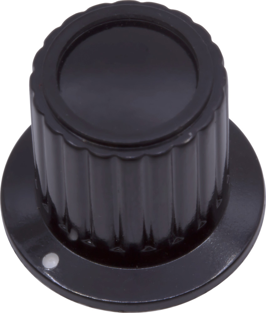 CED P-K415-19 BLACK ORANGE AMP SYTLE KNOB 19mm 1/4″SHAFT VINTAGE RADIO 1PC