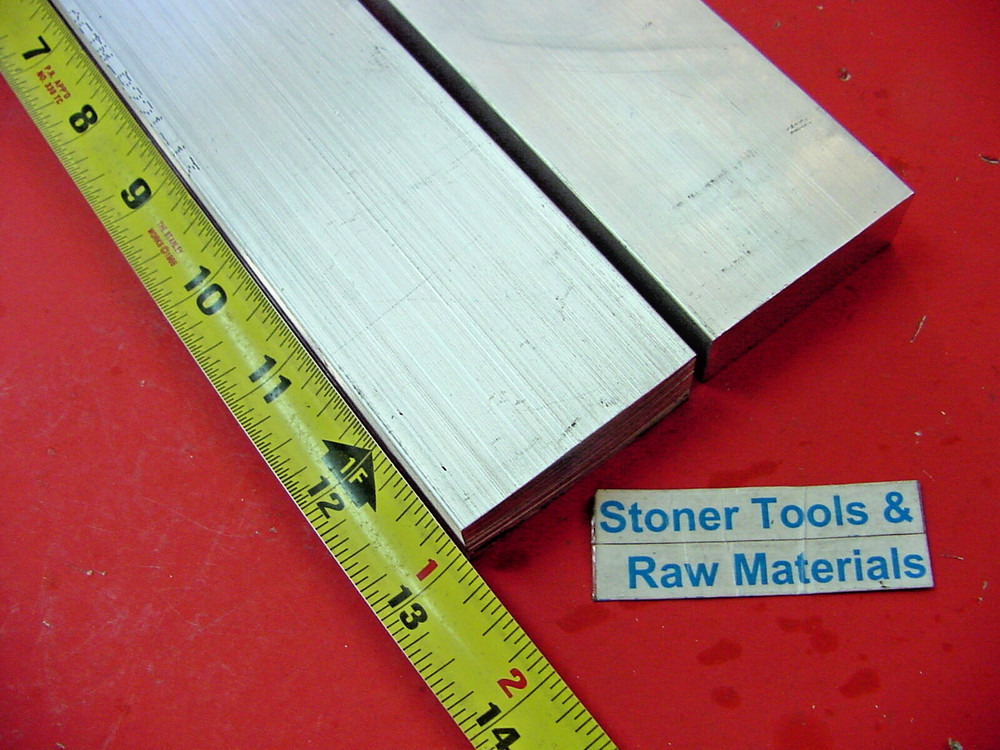 2 Pieces 3/4″ X 2″ ALUMINUM 6061 FLAT BAR 13″ long T6511 SOLID Mill Stock New