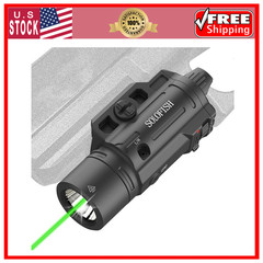 1500Lm Slidable Pistol Light and Green Beam Combo with Strobe/Momentary, Recharg