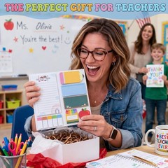 Rainbow Boho Teacher Sticky Notes Set – 440 Count of Inspirational Memo Pads